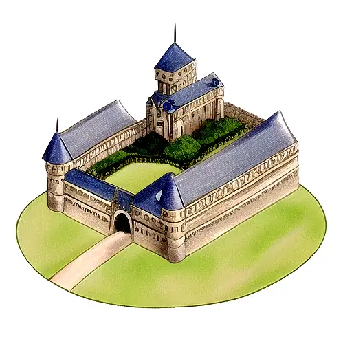 SAO castle tattoo design idea