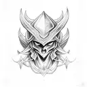 dark magician tattoo design idea