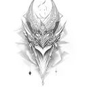 dark magician tattoo design idea