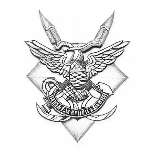 Usmc tattoo design idea