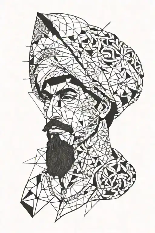 persian man in love in hard situations trying to survive hard life tattoo design idea