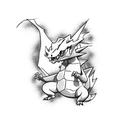 Charizard tattoo design idea