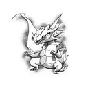 Charizard tattoo design idea