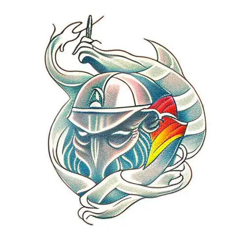 LOTR old School neotrad tattoo design idea