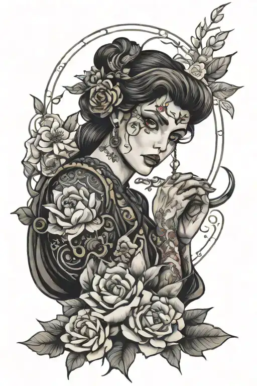 Shani Louk tattoo design idea