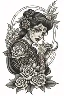 Shani Louk tattoo design idea