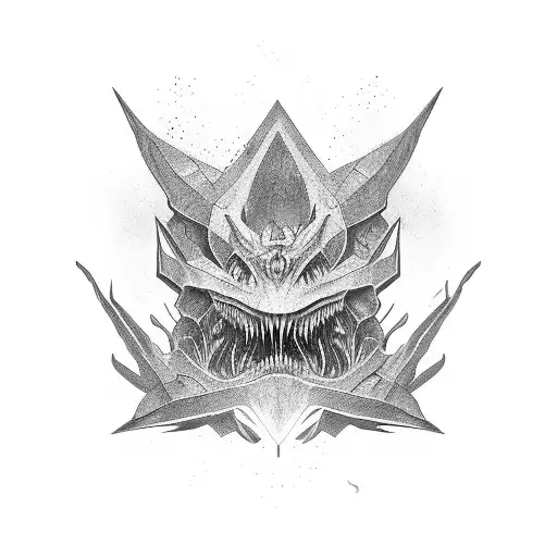 mass effect thresher maw tattoo design idea