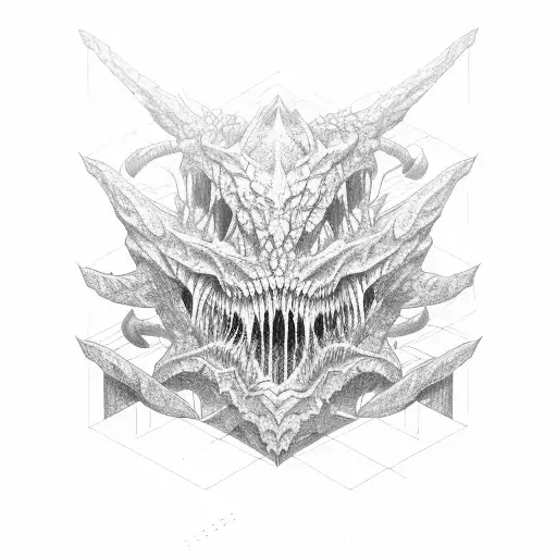 mass effect thresher maw tattoo design idea