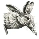hare tattoo design idea