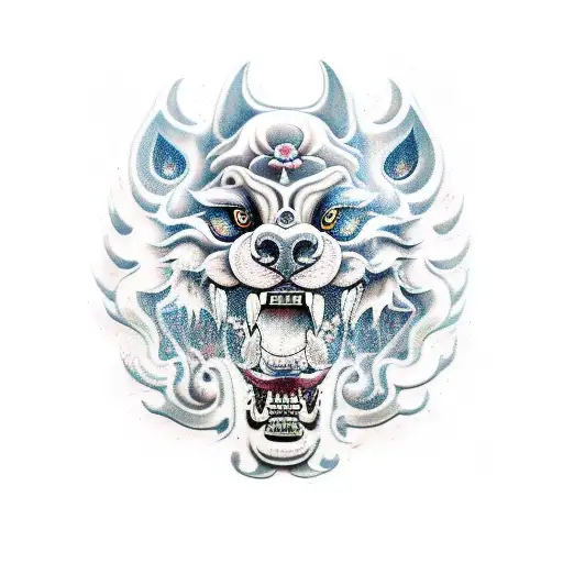Foo Dog tattoo design idea