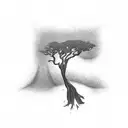 wheeping willow tree  tattoo design idea