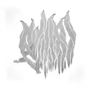 weeping willow tree snakes as leaves  tattoo design idea