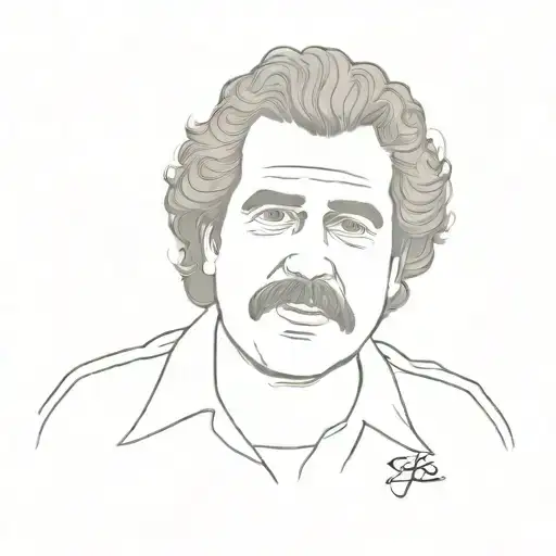 Pablo Escobar tattoo design idea