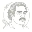 Pablo Escobar tattoo design idea