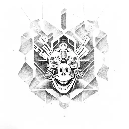 ghost in a shell tattoo design idea