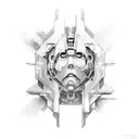 ghost in a shell tattoo design idea