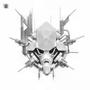ghost in a shell tattoo design idea