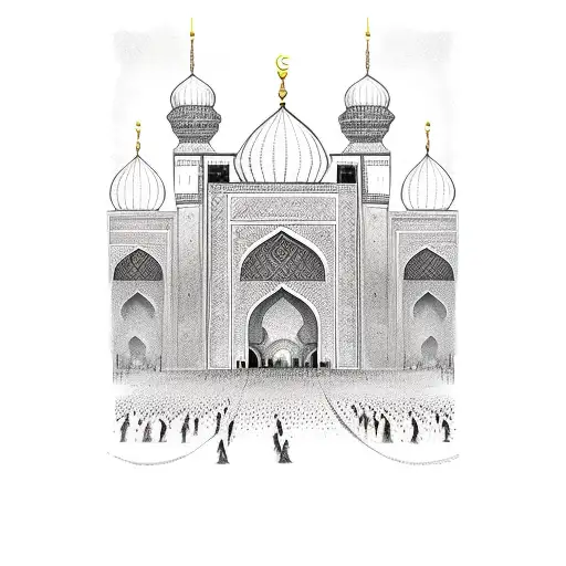 imam ali shrine tattoo design idea