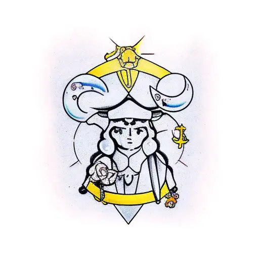padre e hija capricornio con tauro  tattoo design idea