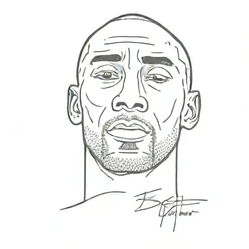 kobe bryant and quote: rest at the end, not in the middle tattoo design idea