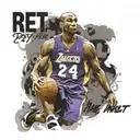 kobe bryant and quote: rest at the end, not in the middle tattoo design idea