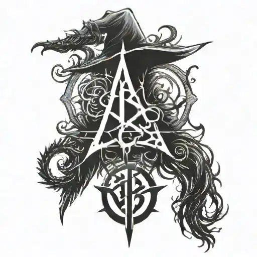 bloodborne caryll runes tattoo design idea