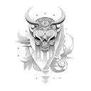 old school greece tattoo design idea