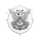 eagle benfica tattoo design idea