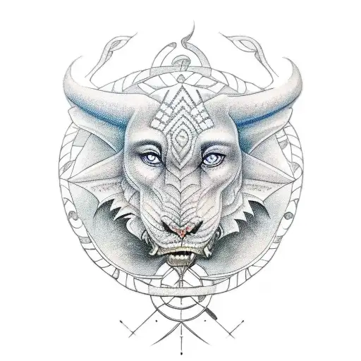 Shruikan from eragon but make it nordic tattoo design idea