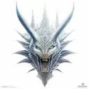 Shruikan from eragon but black with a yellow eye tattoo design idea