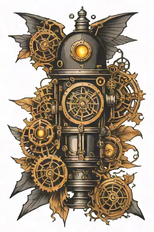 dark side steampunk inspired tattoo tattoo design idea