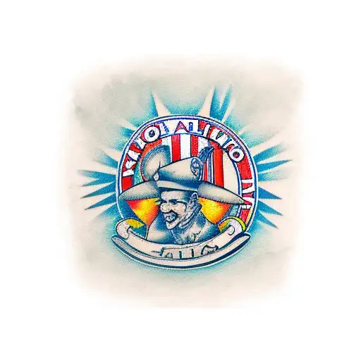 atlético de Madrid tattoo design idea