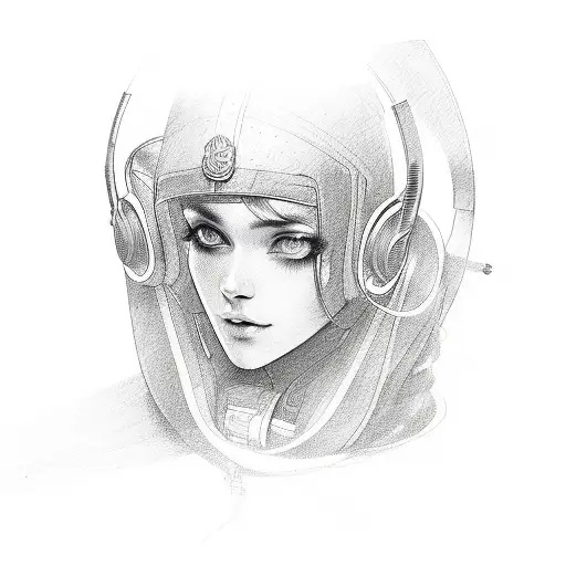 Audio tattoo design idea