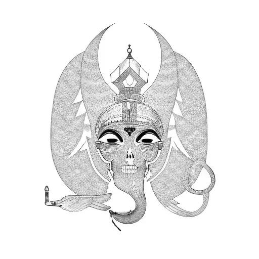 From wrist to half way to elbow tatto with Egyptian/Arabic theme tattoo design idea