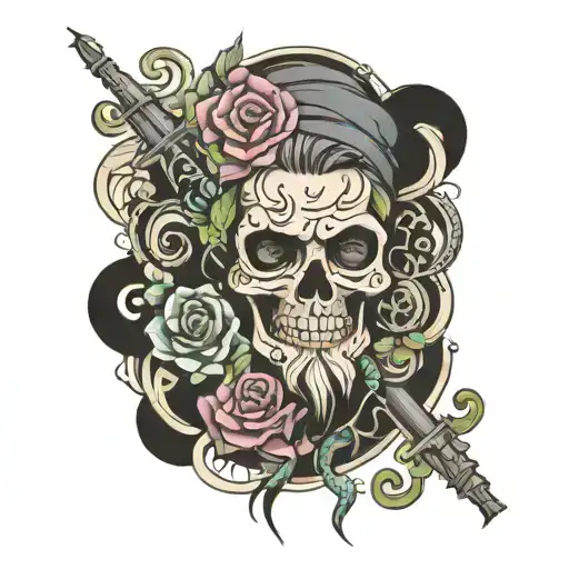you just gotta keep livin man, l-i-v-i-n tattoo design idea