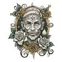 you just gotta keep livin man, l-i-v-i-n tattoo design idea