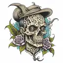 you just gotta keep livin man, l-i-v-i-n tattoo design idea