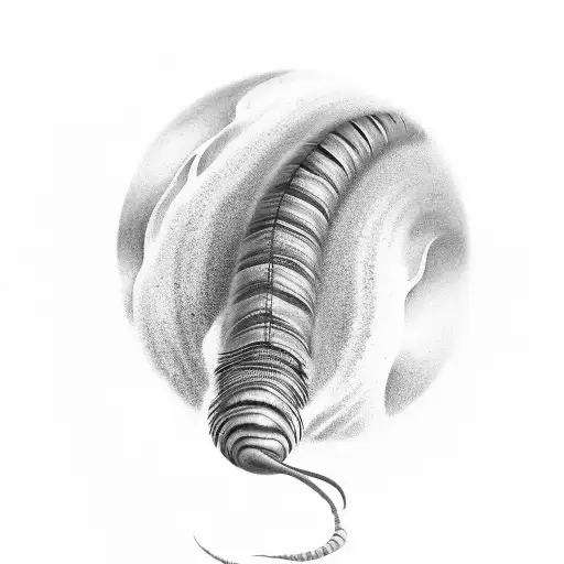 dune worm tattoo design idea