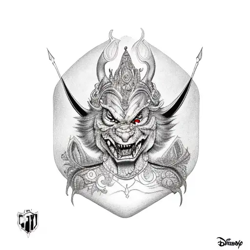 all Disney villains  tattoo design idea