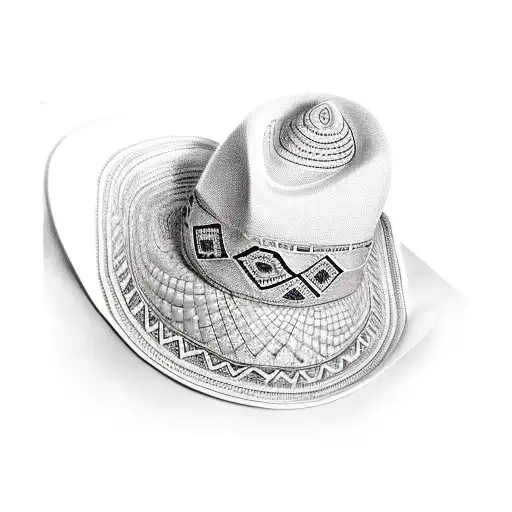 sombrero tattoo design idea