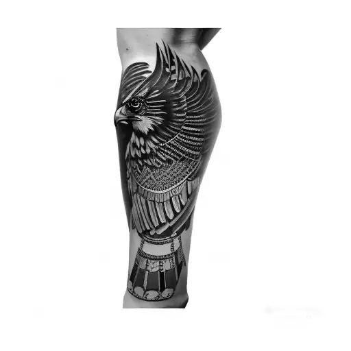 an egyptian eagle tattoo design idea