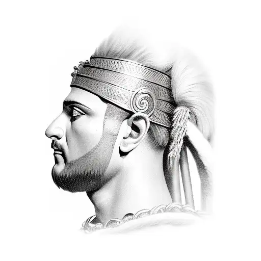 roman centurion tattoo design idea