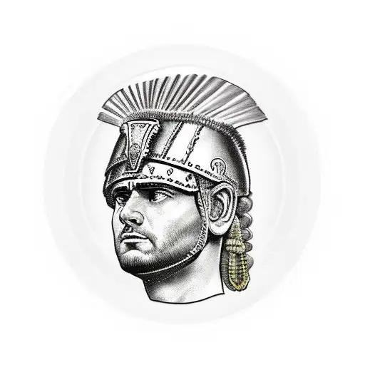 roman centurion tattoo design idea