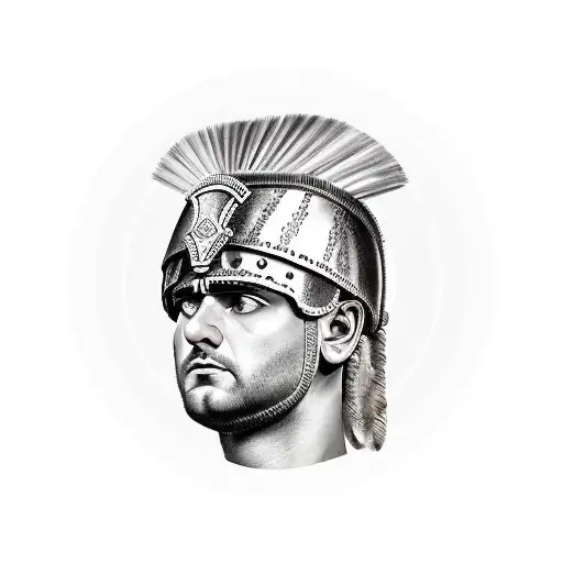 roman centurion tattoo design idea