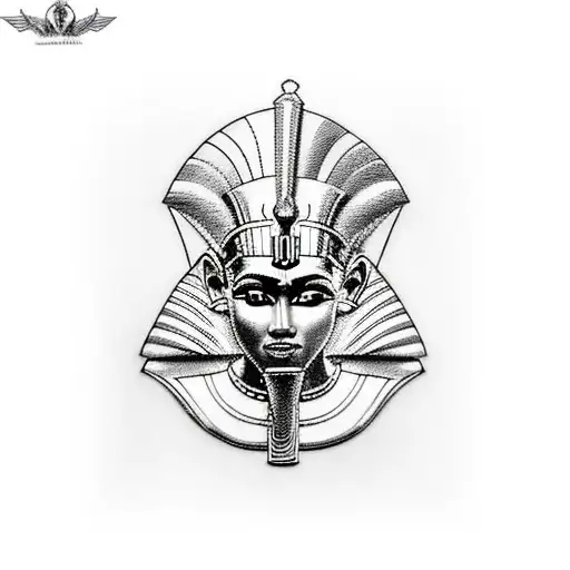 pharaoh tattoo design idea