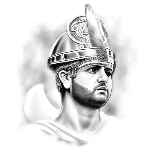 roman centurion tattoo design idea