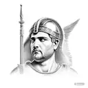 roman centurion tattoo design idea