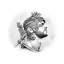 roman centurion tattoo design idea