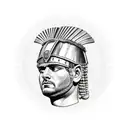 roman centurion tattoo design idea