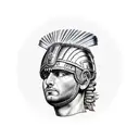 roman centurion tattoo design idea